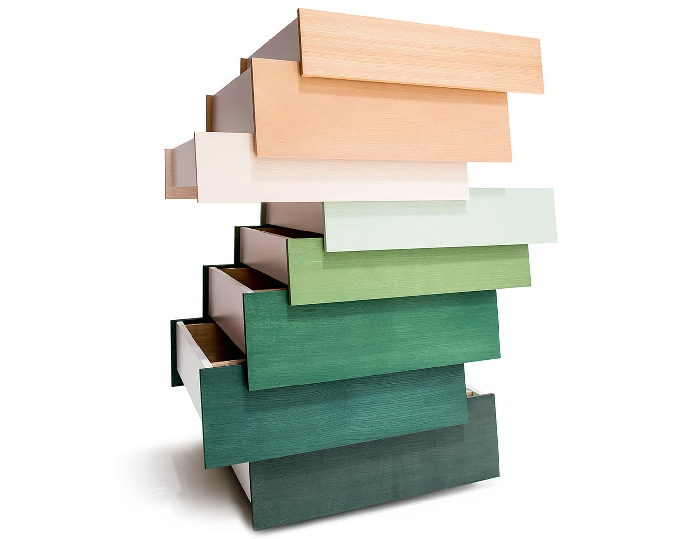 Stack Storage Unit / 8 drawer - sage palette
