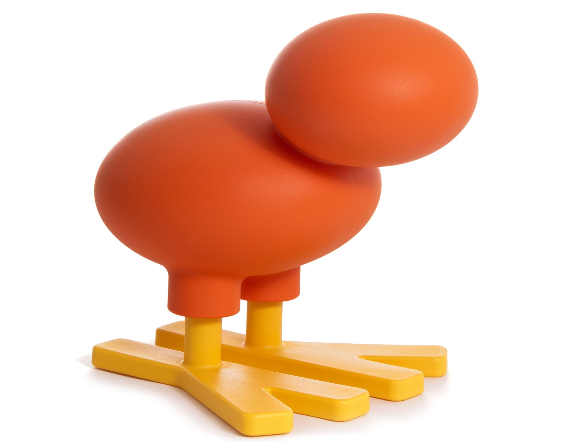 Happy Bird / small - orange body / yellow paws