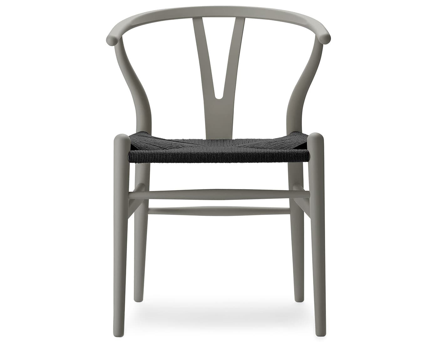 ch24 wishbone chair limited edition soft colors / beech, soft clay / black papercord seat (NCS S6005-G80Y) / no added cushion
