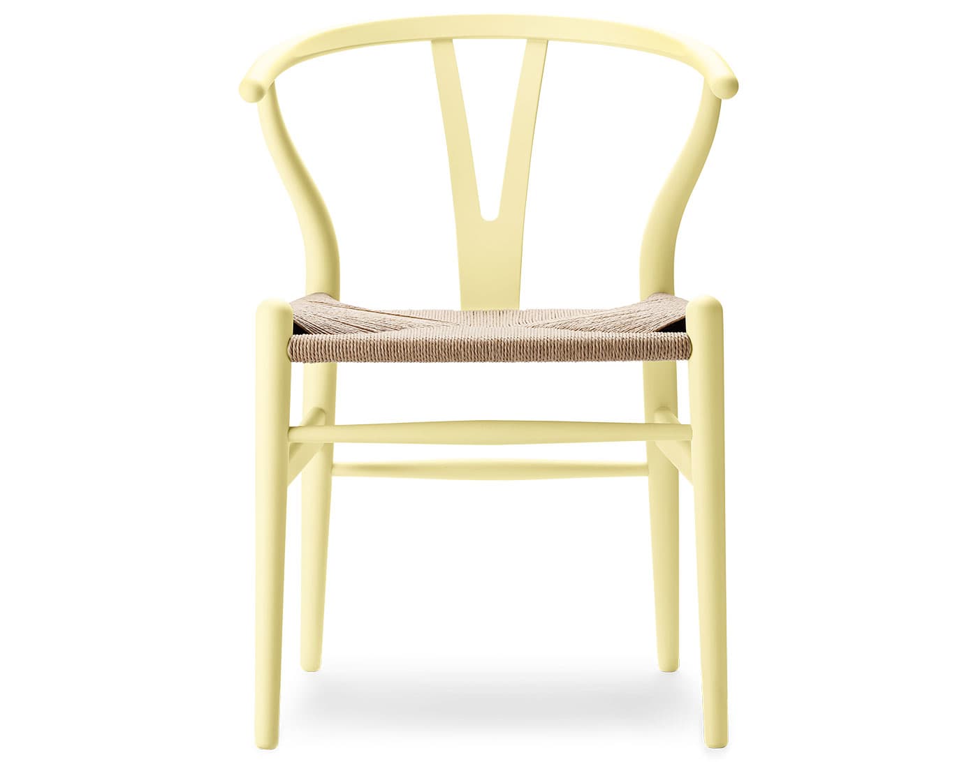 ch24 wishbone chair limited edition soft colors / beech, soft hollyhock / natural papercord seat (NCS S0530-G90Y) / no added cushion