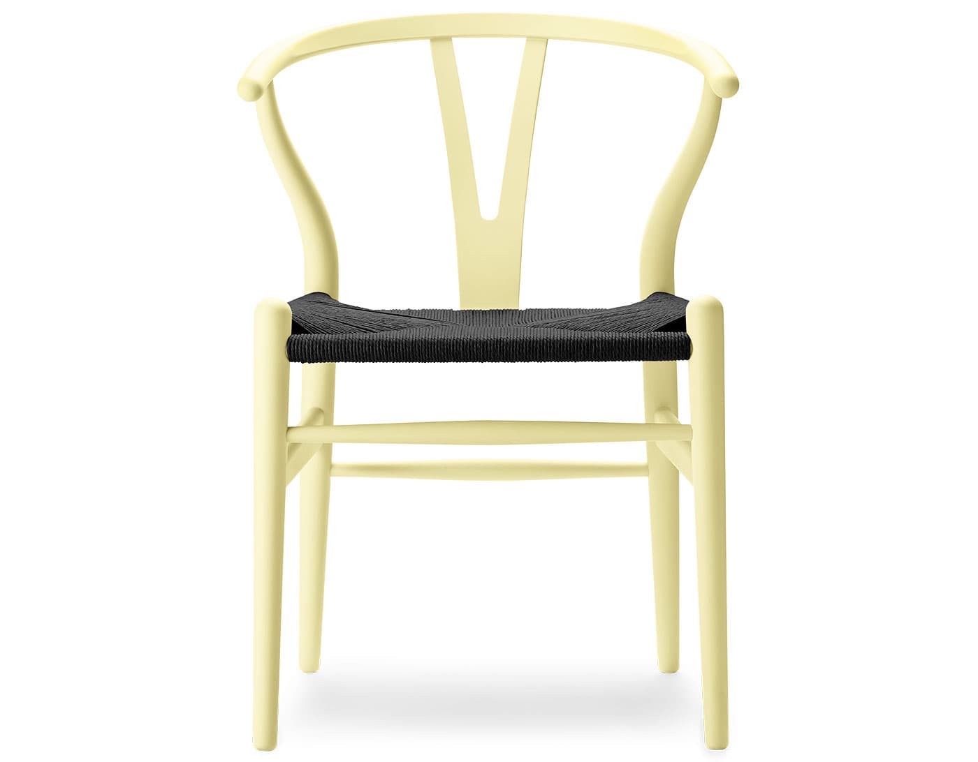 ch24 wishbone chair limited edition soft colors / beech, soft hollyhock / black papercord seat (NCS S0530-G90Y) / no added cushion