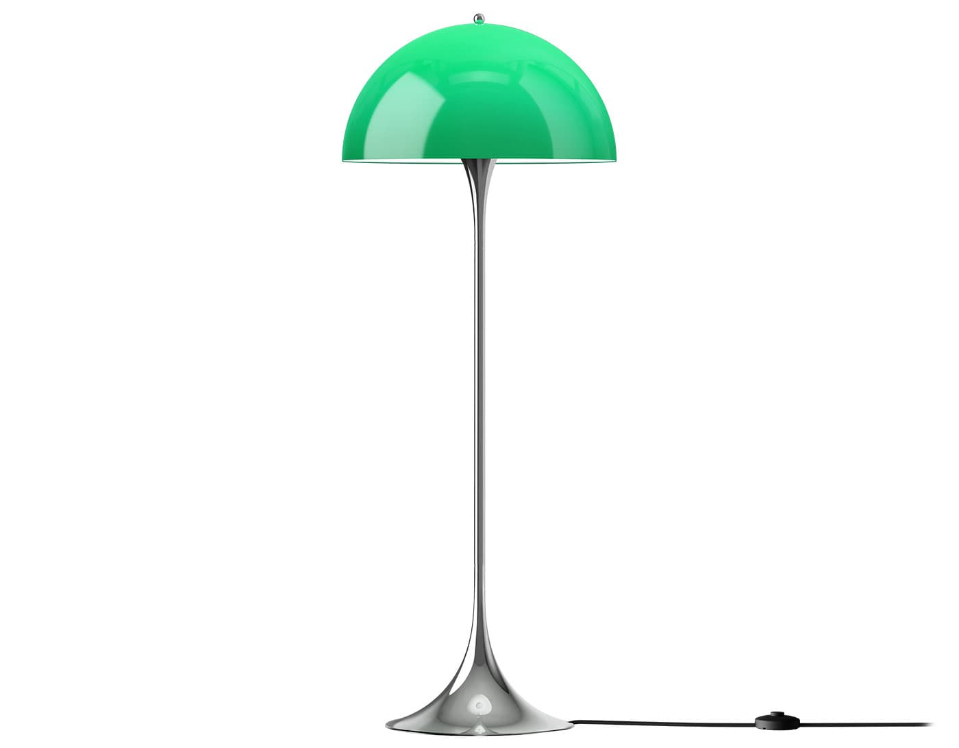 Panthella 500 Floor Lamp / opal green / chrome