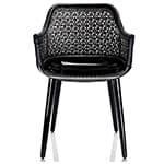 magis cyborg elegant armchair with wicker back