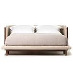 frame queen size bed with arms 768aq