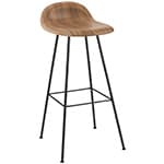 gubi 3d center base wood stool