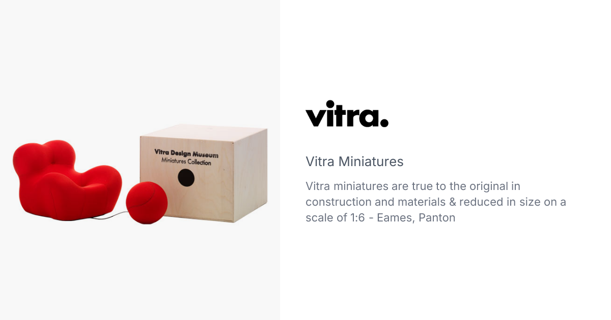 Vitra Miniatures | hive