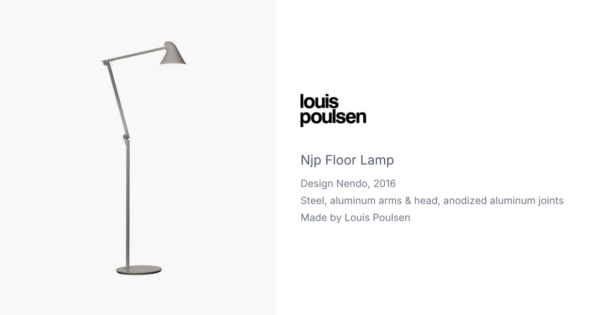 NJP Floor Lamp by Nendo for Louid Poulsen | hive