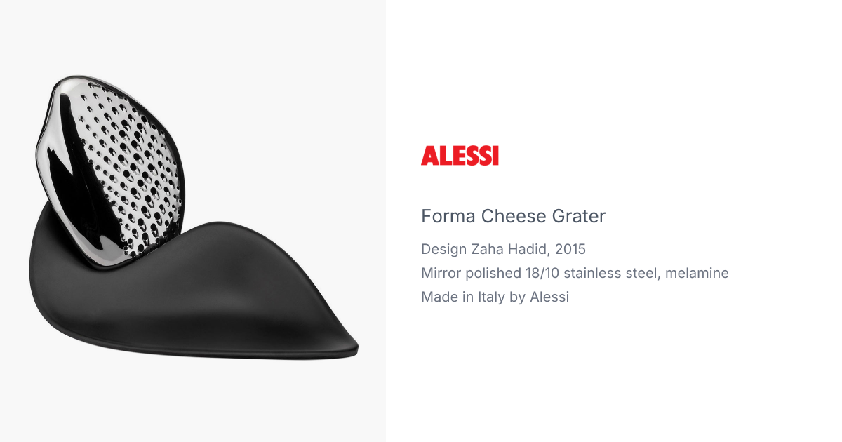 Forma Cheese Grater by Zaha Hadid for Alessi | hive