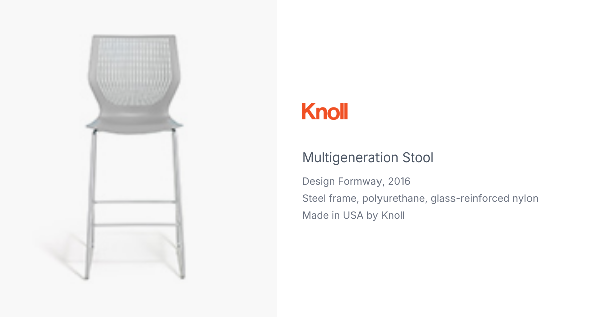 Multigeneration Stool by Formway for Knoll | hive
