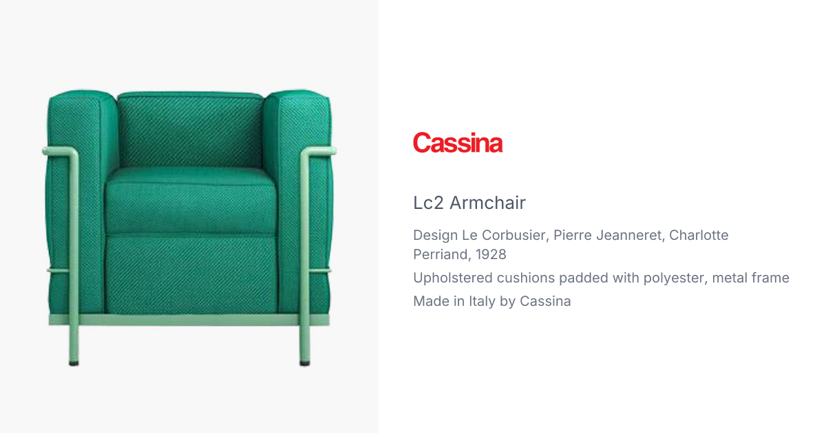 Le Corbusier LC2 Armchair produced by Cassina | hive