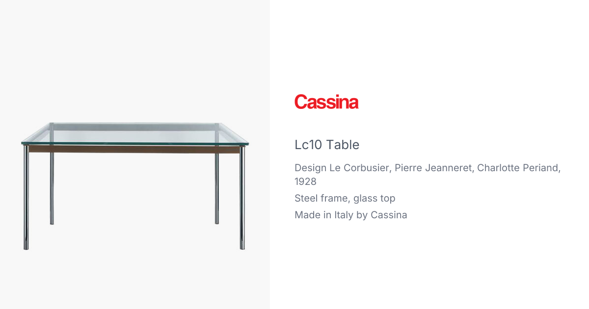 LC10-P Tall Table by le corbusier, pierre jeanneret, charlotte