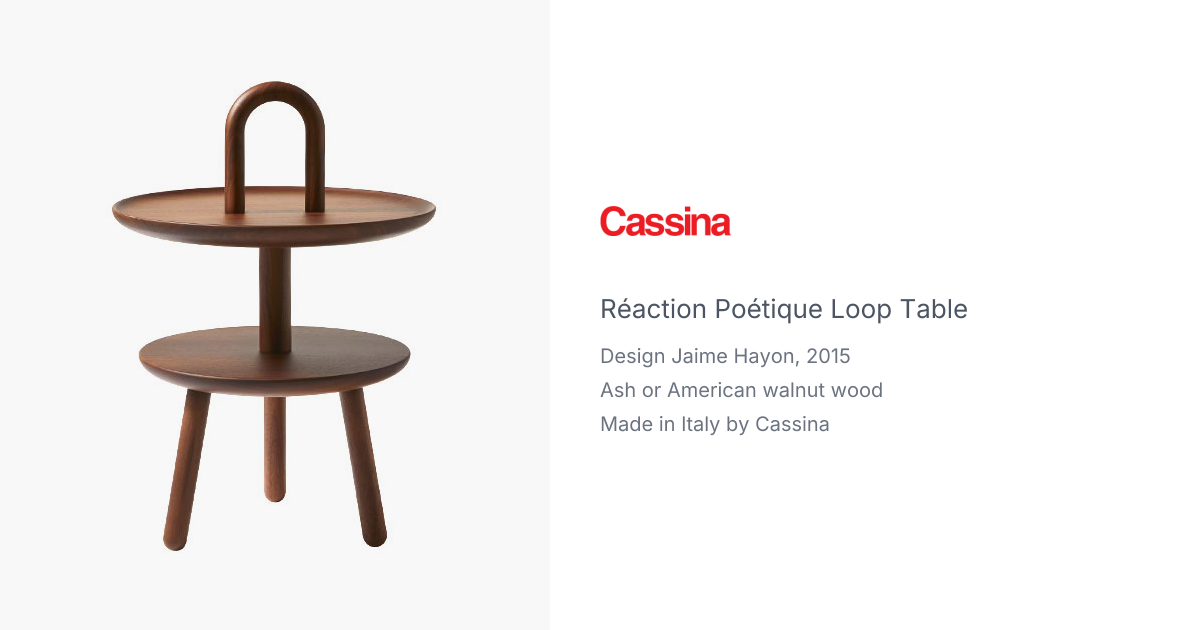 Réaction Poétique loop table | hive