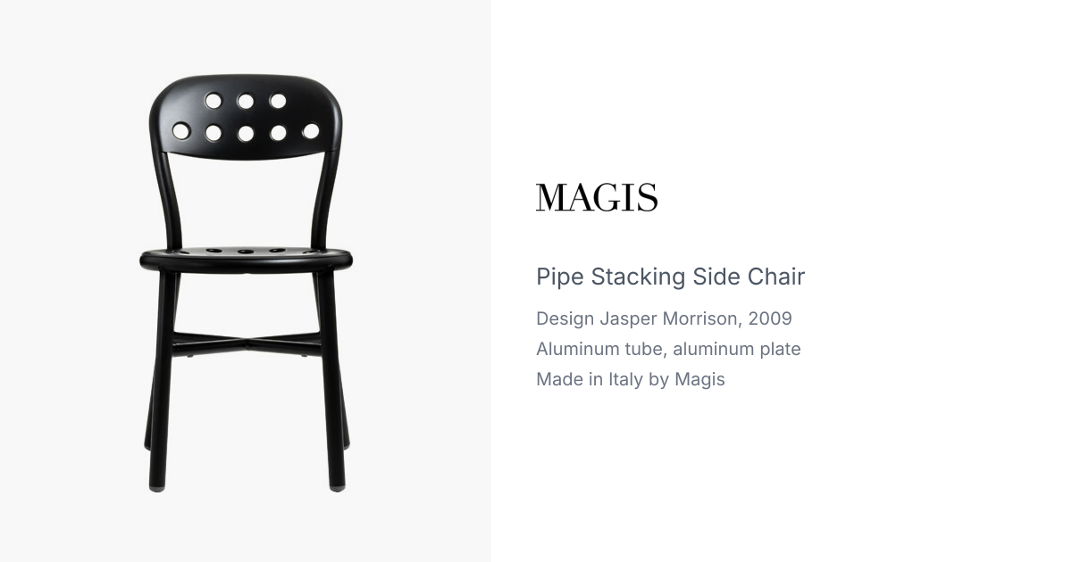 Pipe Side Chair by Jasper Morrison for Magis | hive