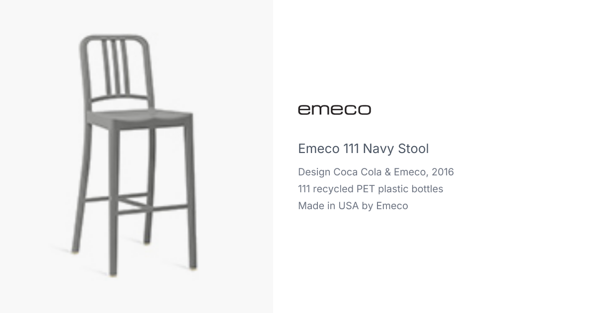 Emeco Navy 111 Stool by Coca Cola | hive