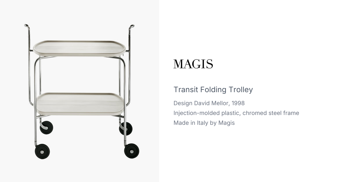 Transit Trolley by David Mellor for Magis | hive