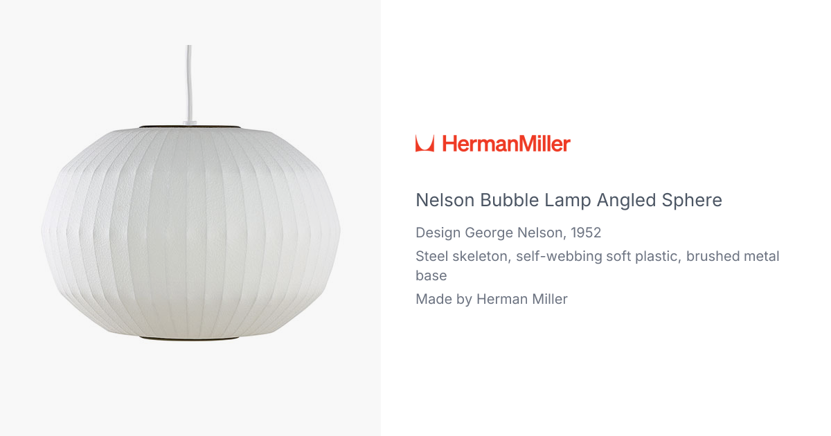 Nelson™ bubble lamp angled sphere | hive