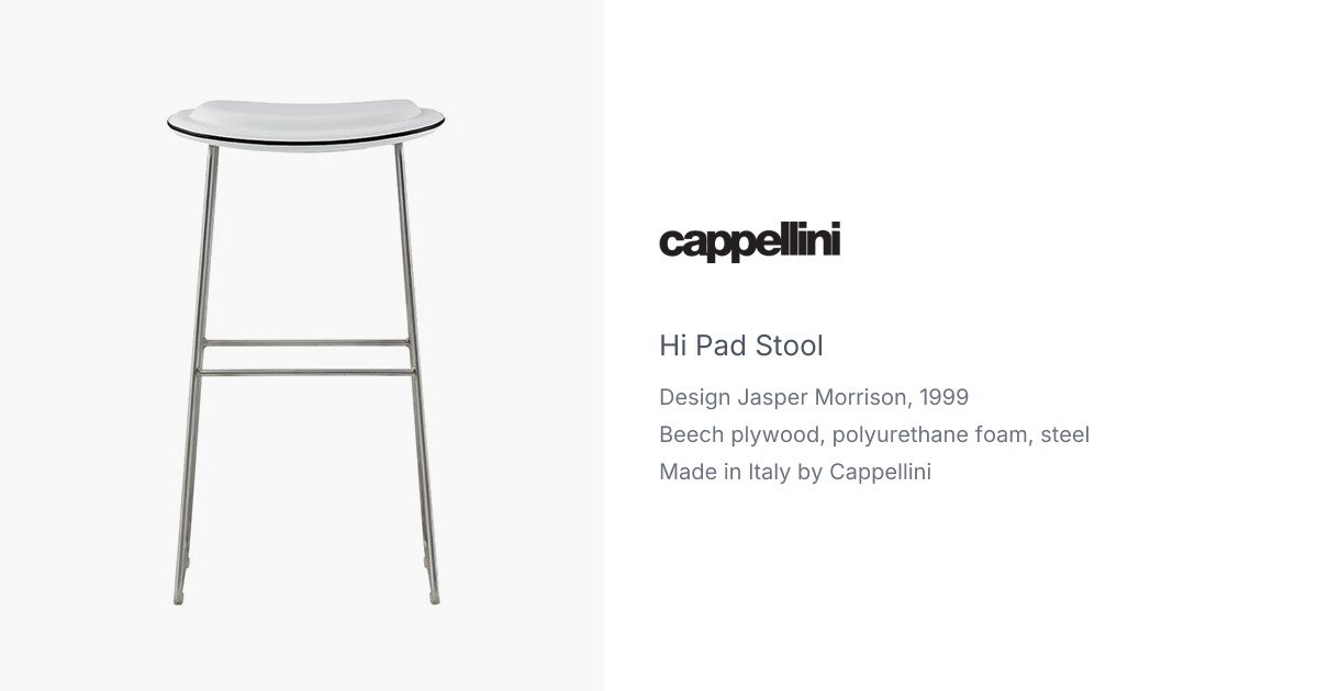 Hi Pad Stool by Jasper Morrison for Cappellini | hive