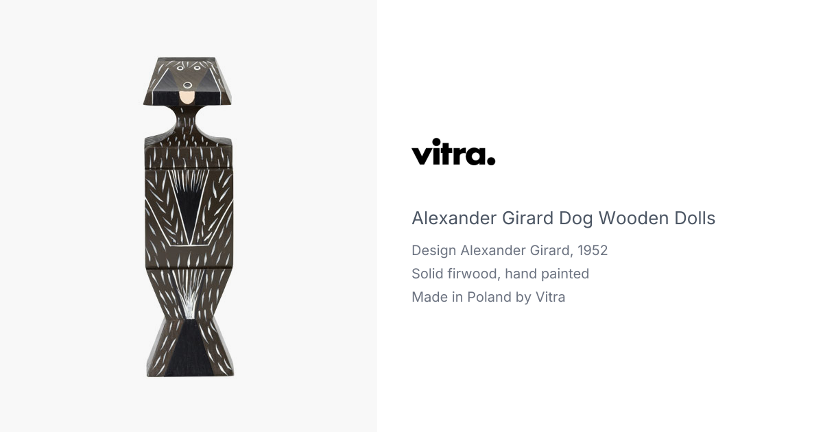 Alexander Girard Dog Wooden Dolls produced by Vitra | hive
