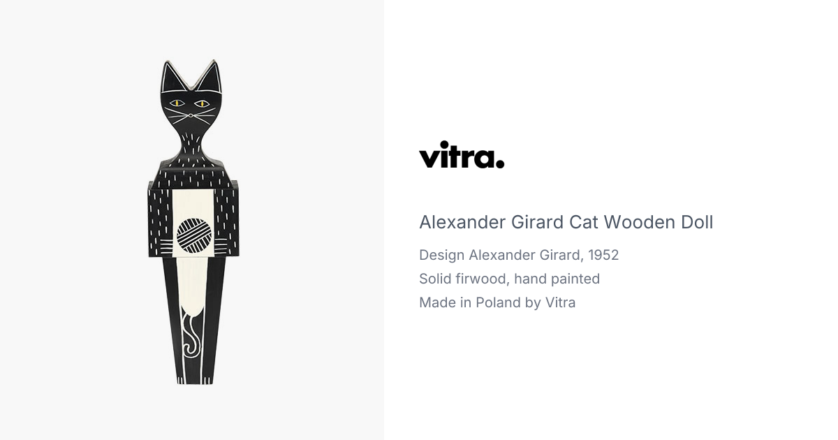 Wooden Dool Cat Sサイズ Alexander Girard Cat Wooden Doll produced by Vitra | hive