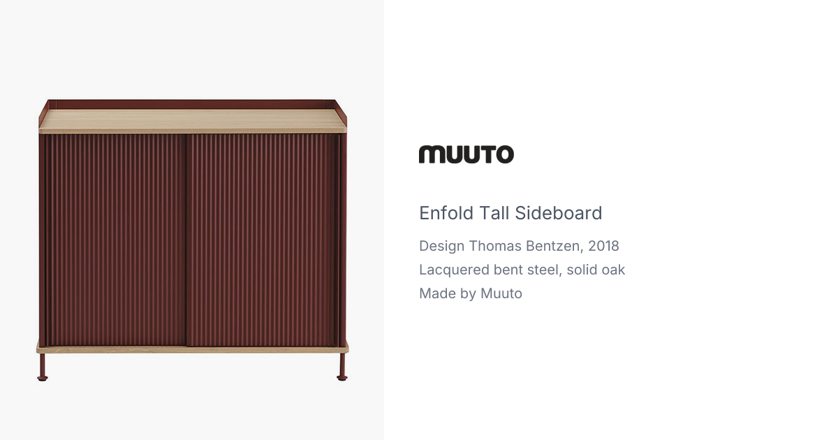 Enfold Tall Sideboard by Thomas Bentzen for Muuto | hive