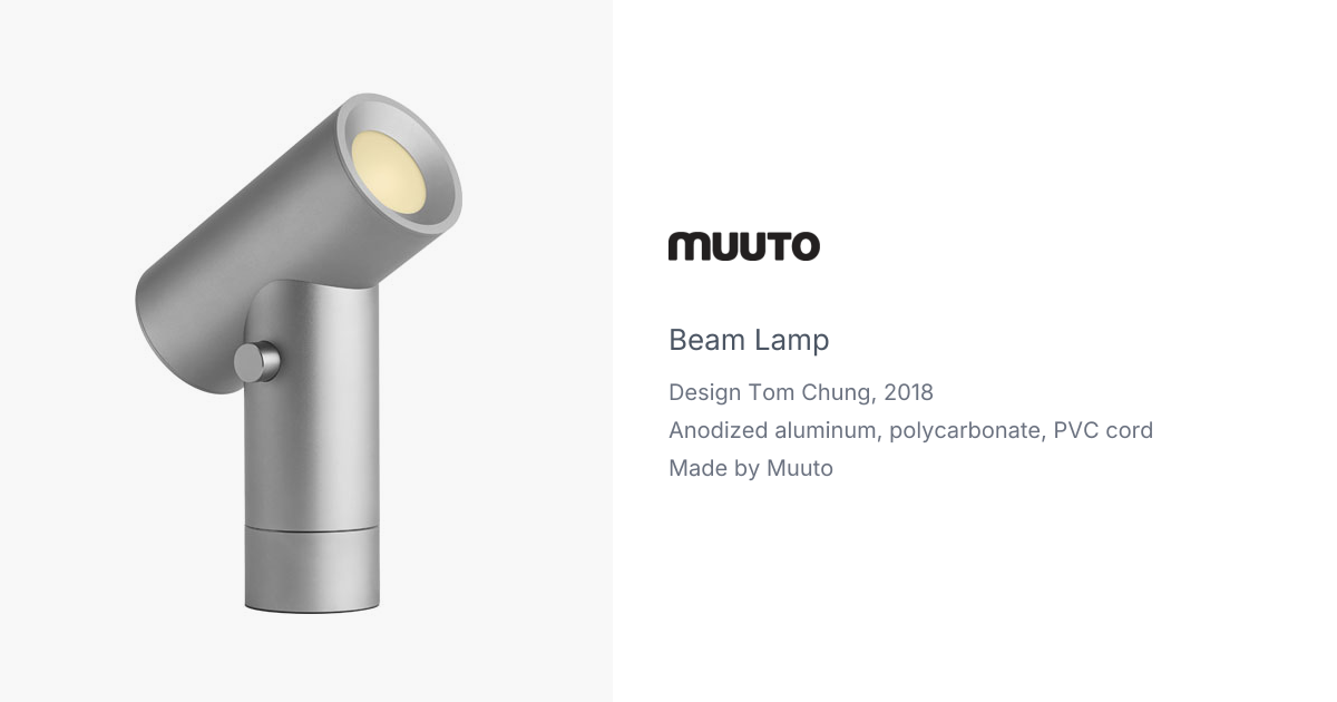 Beam Lamp by Tom Chung for Muuto | hive