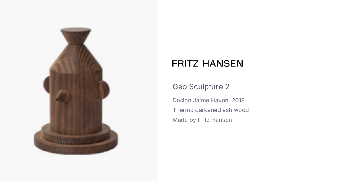 Geo Sculpture #2 by Jaime Hayon for Fritz Hansen | hive