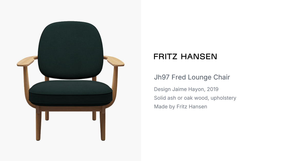JH97 Fred Lounge Chair by Jaime Hayon for Fritz Hansen | hive