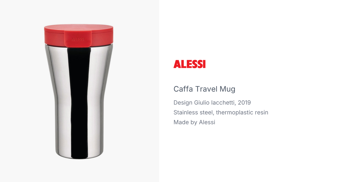 Caffa Travel Mug by Giulio Lacchetti for Alessi | hive