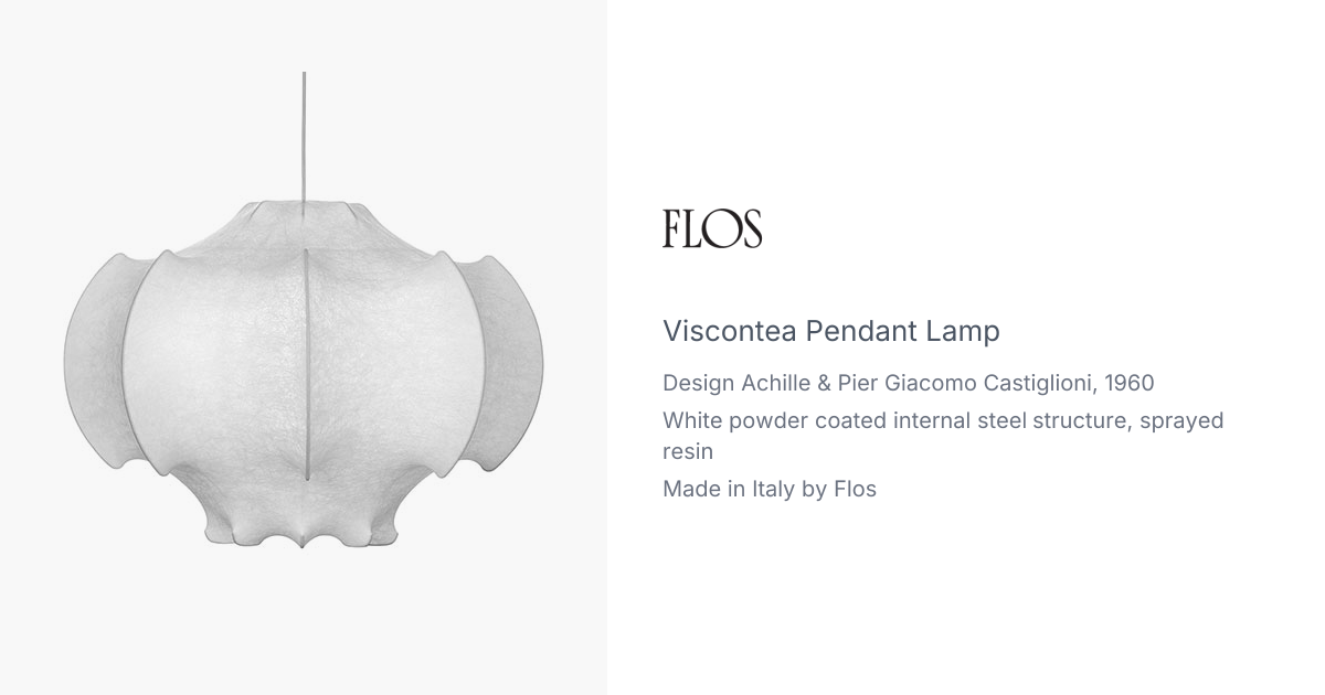 Viscontea Pendant Lamp by Achille & Pier Giacomo Castiglioni for