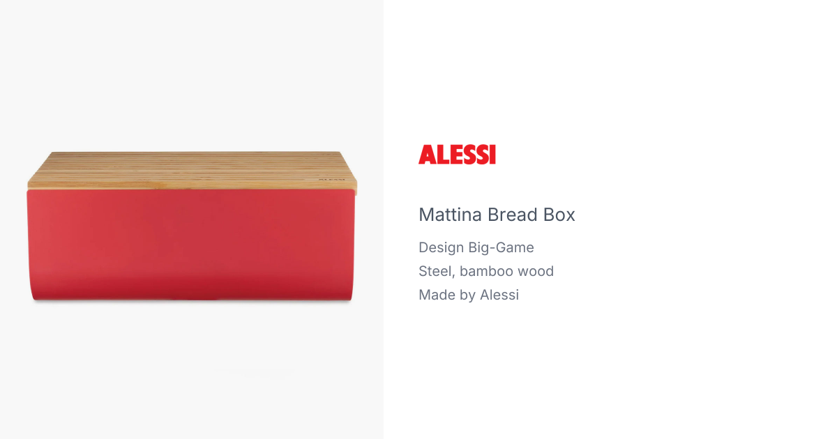 Mattina Bread Box by Big-Game for Alessi | hive