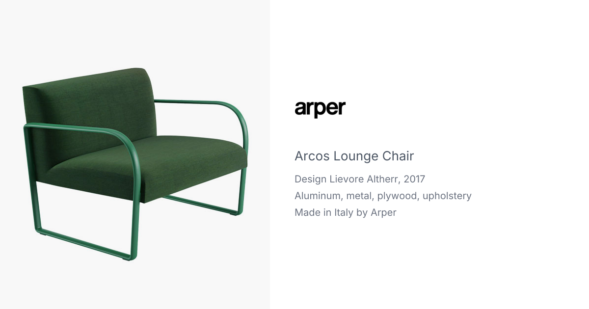 Arcos Lounge Chair 6101 by Lievore Altherr for Arper | hive
