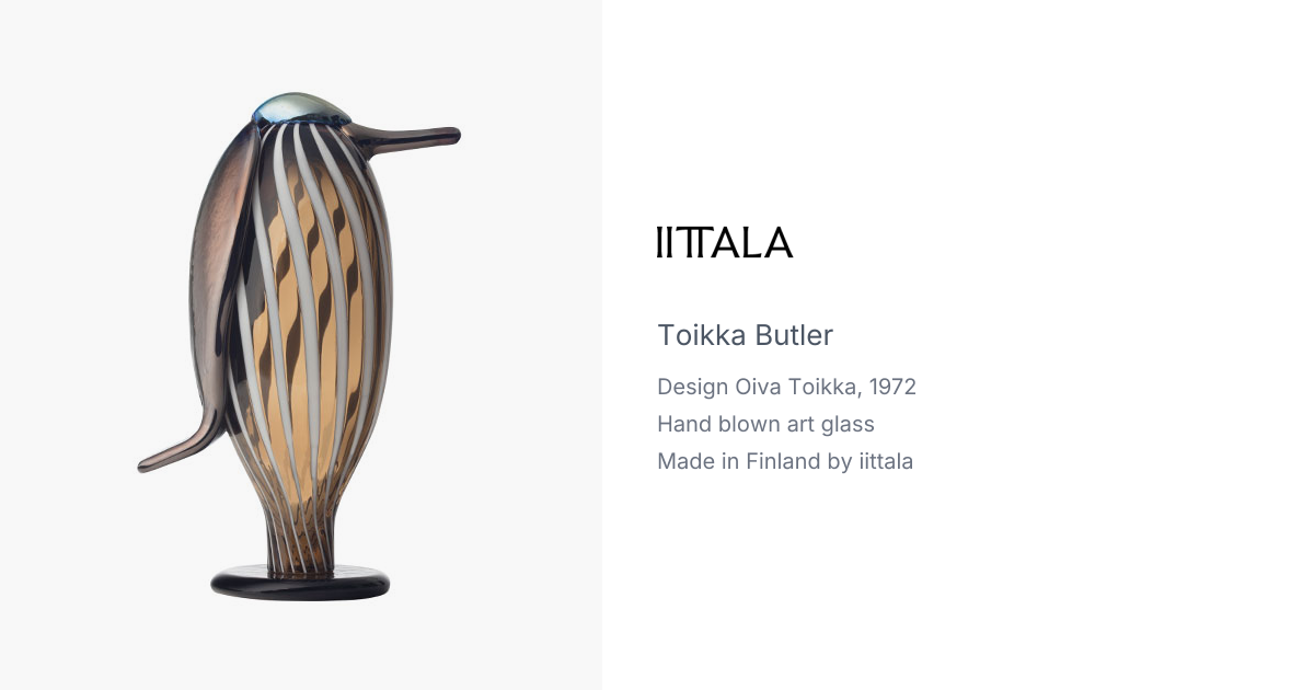 BBT Butler Bird by Oiva Toikka for Iittala | hive