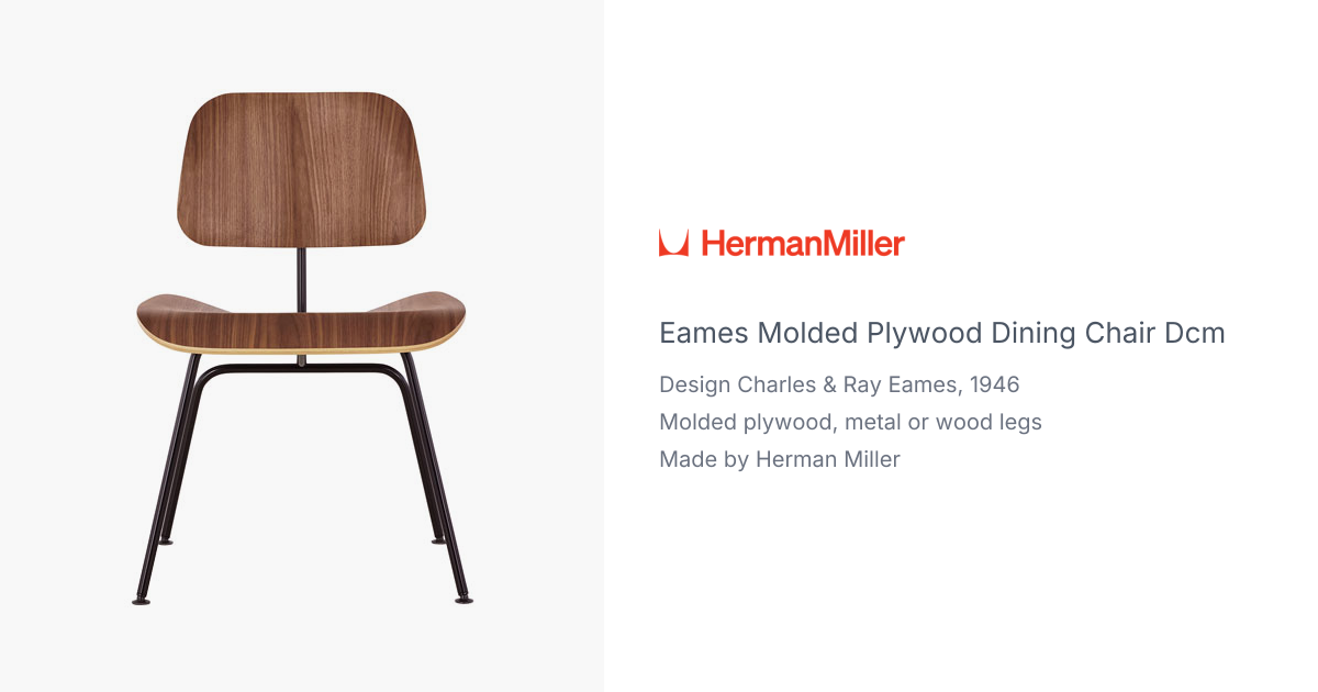 Eames dining chair metal DCM for Herman Miller | hive