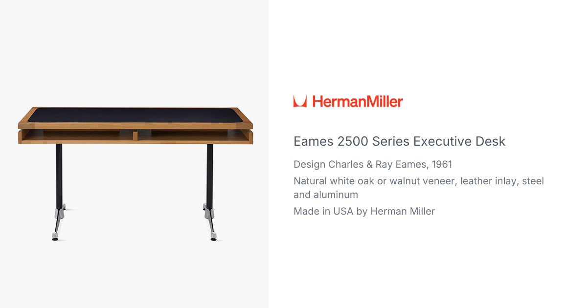 Eames 2500 Series Executive Desk from Herman Miller | hive