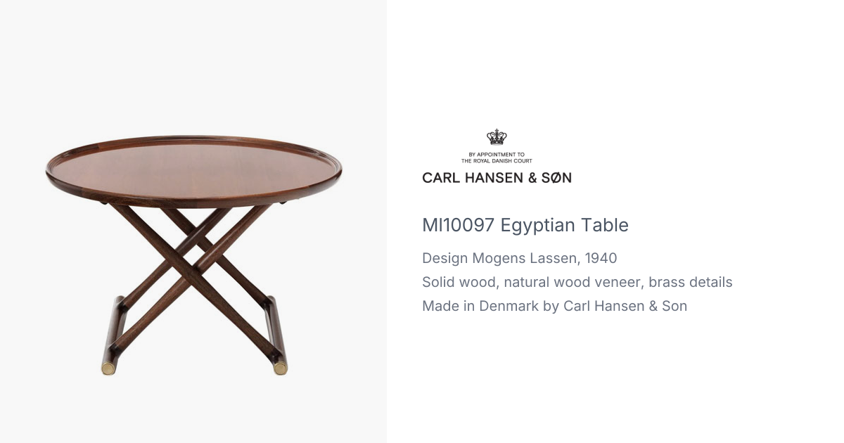 ML10097 Egyptian Table by Mogens Lassen from Carl Hansen | hive