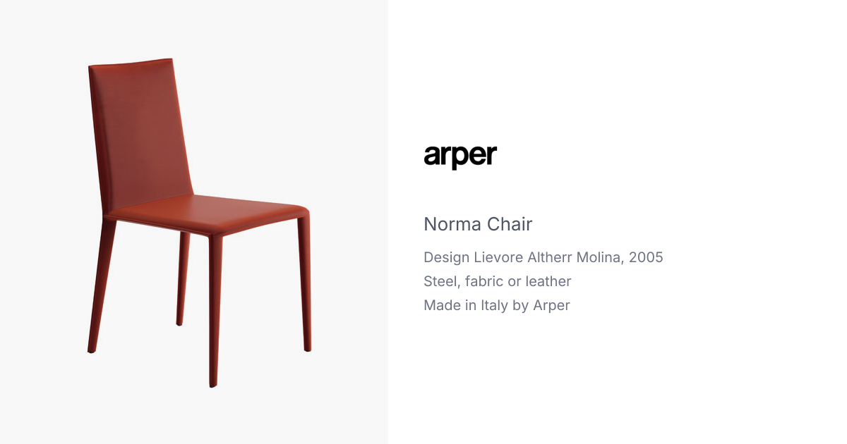 Norma Dining Chair by Lievore Altherr Molina for Arper | hive