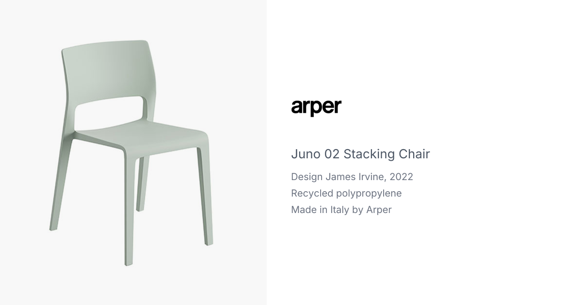 Juno 02 Stacking Chair by James Irvine for Arper | hive
