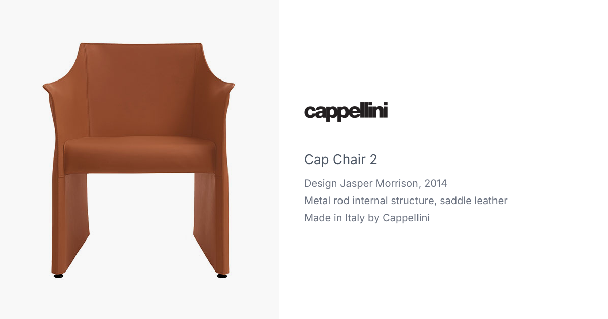 Cap Chair 2 by Jasper Morrison for Cappellini | hive