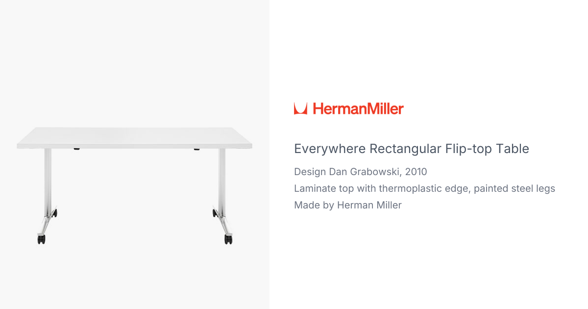 Everywhere Rectangular Flip-Top Table by Dan Grabowski for Herman ...