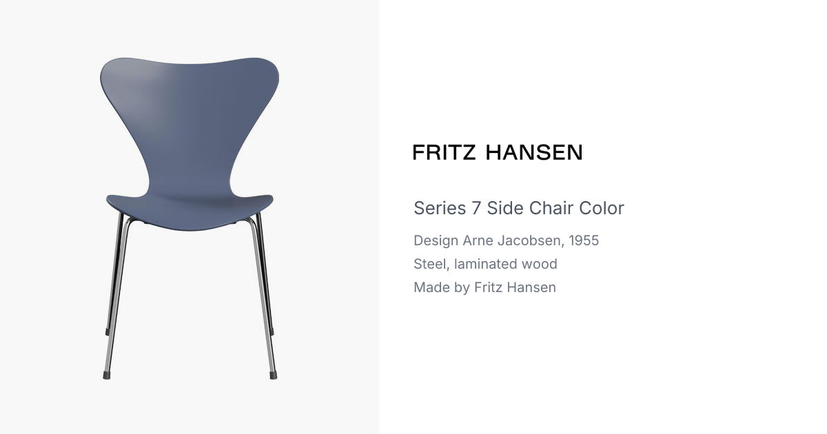 Arne Jacobsen Series 7 Colored Chair for Fritz Hansen | hive