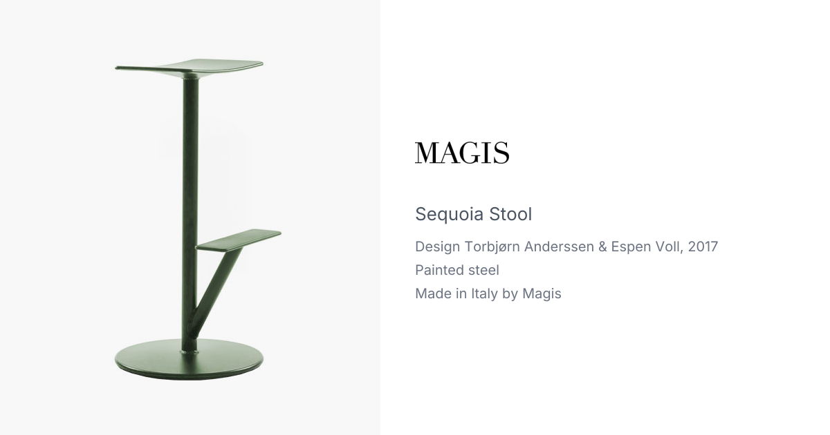 Sequoia Stool by Torbjorn Anderssen & Espen Voll for Magis | hive