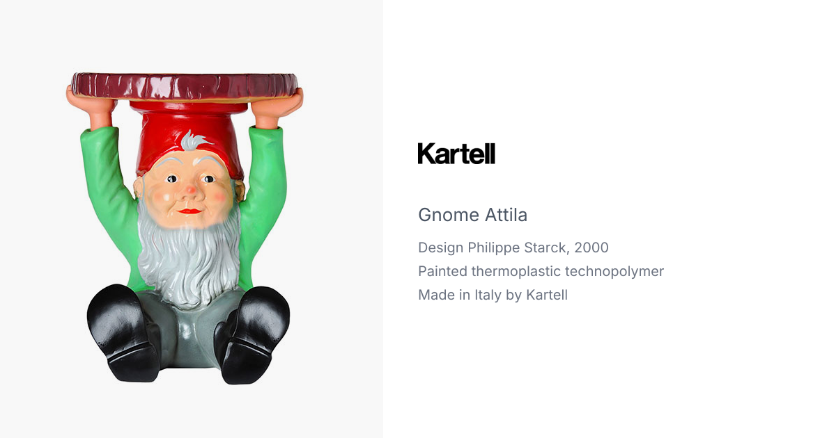 Attila Gnome by Philippe Starck for Kartell | hive