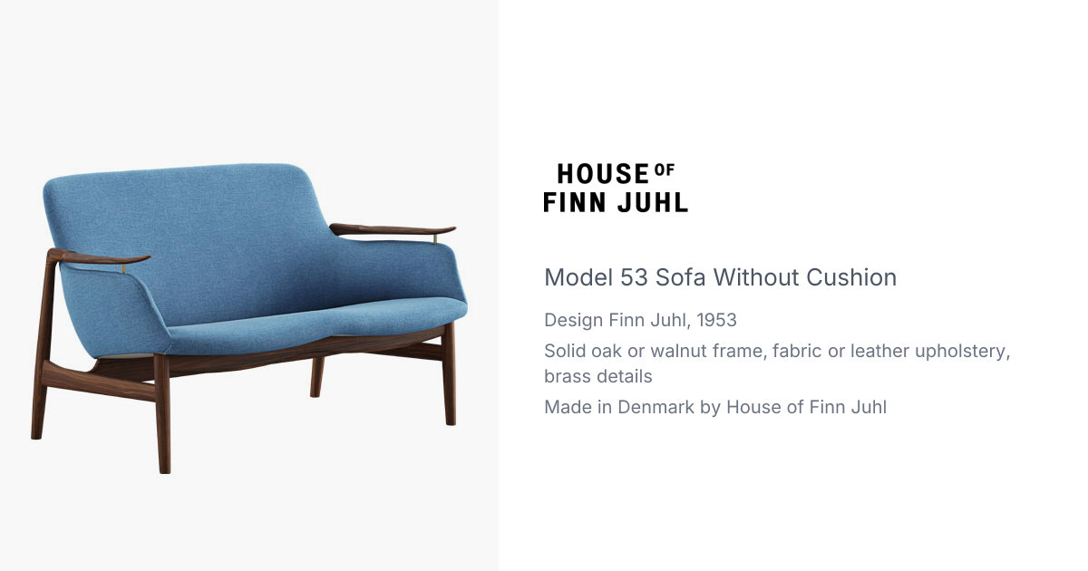 Model 53 Sofa without Cushion by Finn Juhl from House of Finn Juhl