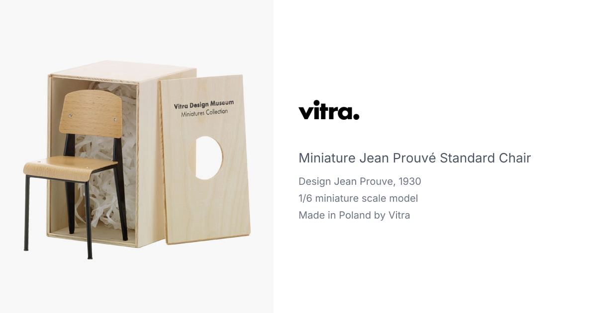Miniature Jean Prouvé Standard Chair by Vitra Design Museum | hive