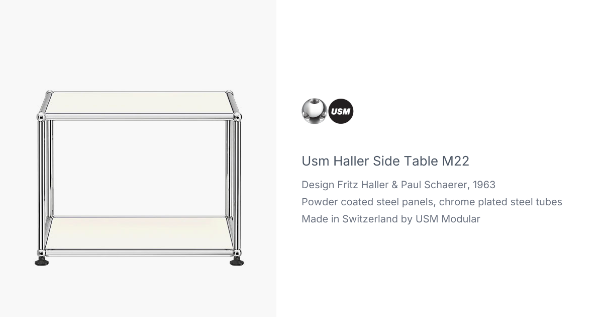 USM Haller Side Table M22 by Fritz Haller & Paul Schaerer for USM ...