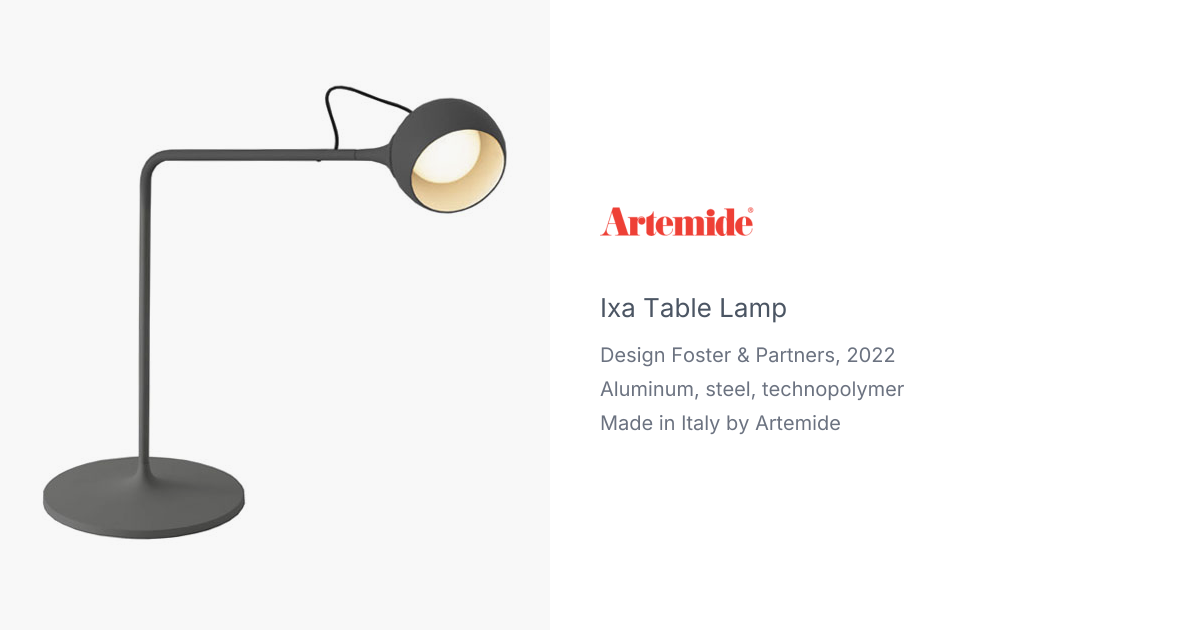 IXA LED Table Lamp by Foster & Partners for Artemide | hive