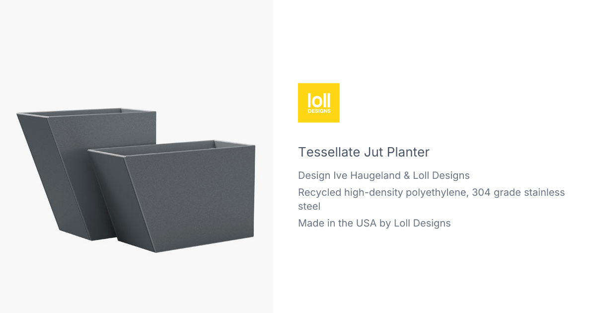 Tessellate Outdoor Platner Jut by Ive Haugeland & Loll Designs | hive