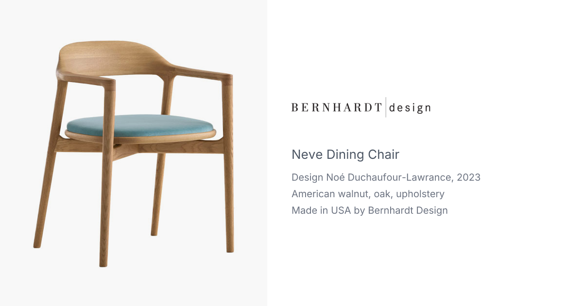 Neve Dining Chair by Noe Duchaufour-Lawrance for Bernhardt Design