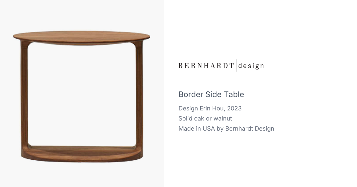 Border Side Table by Erin Hou for Bernhardt Design | hive