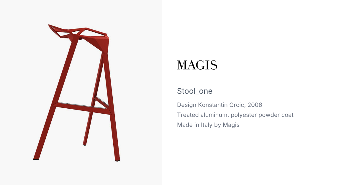 Stool One by Konstantin Grcic for Magis | hive